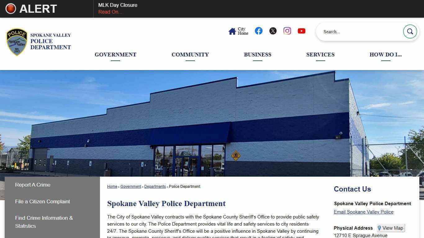 Spokane Valley Police Department | Spokane Valley, WA